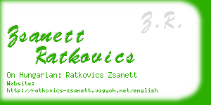 zsanett ratkovics business card